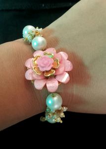 Beautiful Baby Pink Bracelet/Rakhi