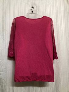 Pink Lase Stylish Top