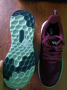 Burgundy Athletic Shoes