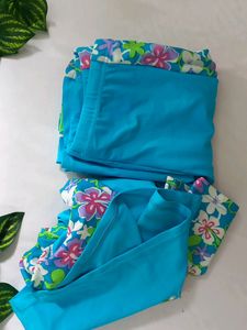 Blue Printed Dress (Girls)