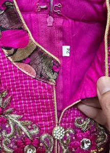 Elegant silk Ethnic Ghagra.