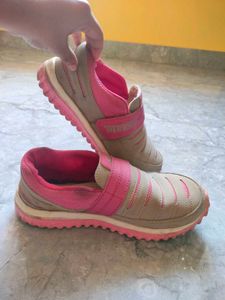 Pink Strap Sneakers