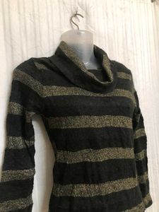 Black High Neck Top