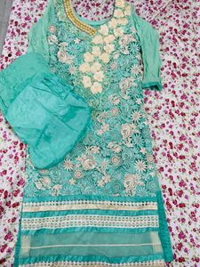 kurta set with pants nd dupatta