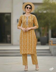 Printed Kurta Set (4 Colors)