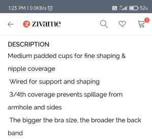 34C Strapless Padded Bra (Wired)