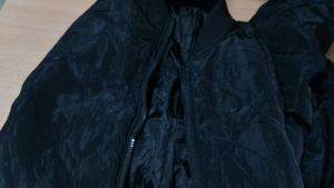Matte Black Bomber Jacket