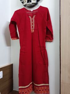 Elegant Red Kurta