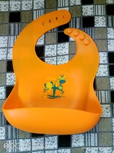 LuvLap Silicone Baby Bib for Feeding & Weaning Bab