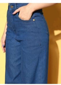 Wide Leg Denim Jeans