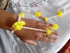 Floral Haldi Jewelry Set