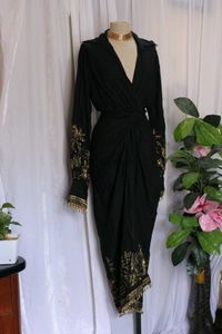 Elegant Black &amp; Gold Dress