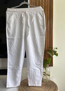 White Lenin Pant