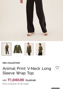 MARKS &amp; SPENCER Printed Top For Summers