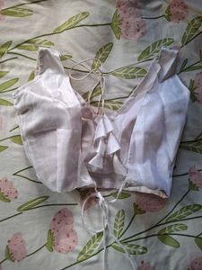 White backless Blouse