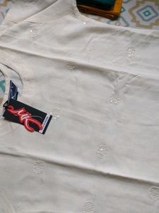 White Embroidered Kurti