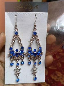 new ...not used ...beautiful blue earing...can go with ethnic and western look...