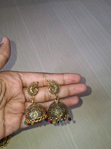 Jhumka Earrings - Traditional Style(set of 3)