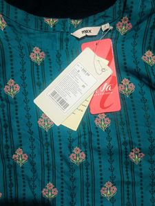 Elegant Teal Floral Kurta