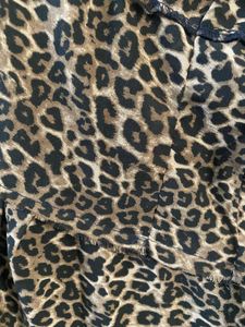 Leopard Print Tiered Short Skirt