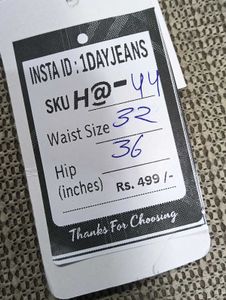 H@44 Size-32 (Sale) Latest Ladies high waist Jeans