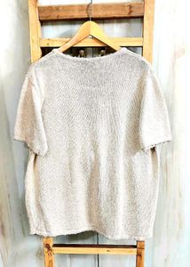 Embroidery Work Baige Colour Pullover Size-46