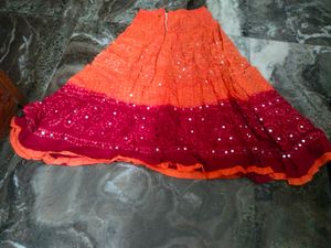 Red Yellow Skirt.