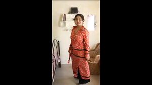 Orange Shirt Dress With Same Belt