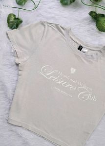 H&amp;M Grey Crop Tee