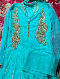 Wedding Wear Net Anarkali With Dupatta New Set