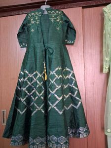 Elegant Green Kurta Suit For Kids