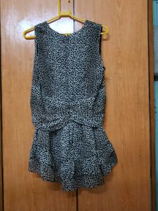 Leopard Print Ruffle Dress