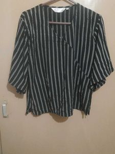 Striped V-Neck Top