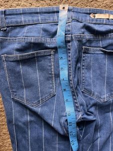 Blue Stripe Denim Westside Jeans