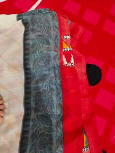 Off-white/Cream Silk Saree