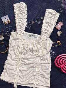 White Corset Style Top