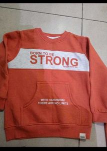 fleece lined carrot coloured set (2-4 years)