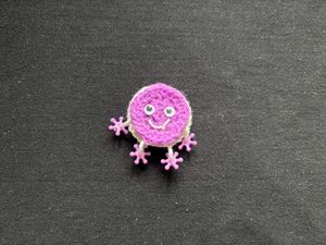 Crochet Macaroon Buddy (Purple)