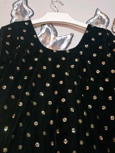 Vintage Velvet Mini Kurta