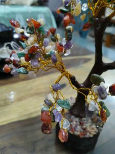 Multi Stone Natural Crystal Bonsai Tree For Decor