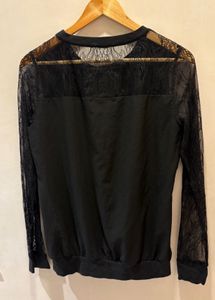 Elegant Black Lace Top