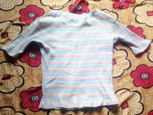 A Nice Beautiful Multicolored Crop Top