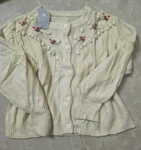 Floral Embroidered Cardigan