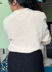 Peach coloured Korean Top