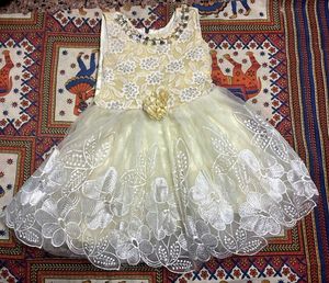 👼🏻Elegant Baby Girl Party Dress Floral Lace Gown