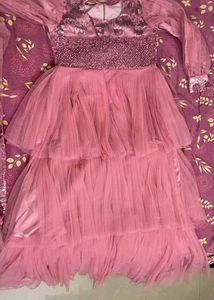 Beautiful 3 Layered Party Gown With Matchin Dupata