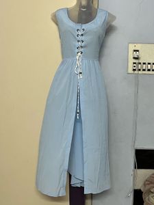 Pintrest Blue One Pieces Dress