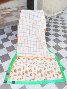 Off White Saree