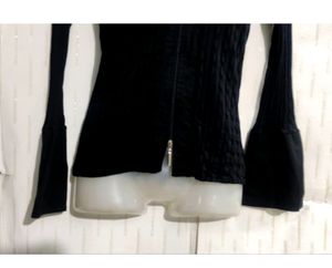 Black Zipper Top For Women&#39;s
