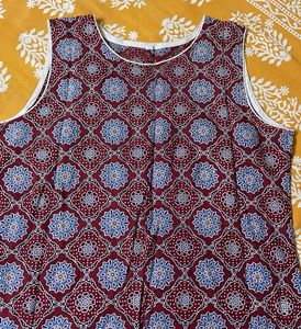 Patterned Casual Short Kurti